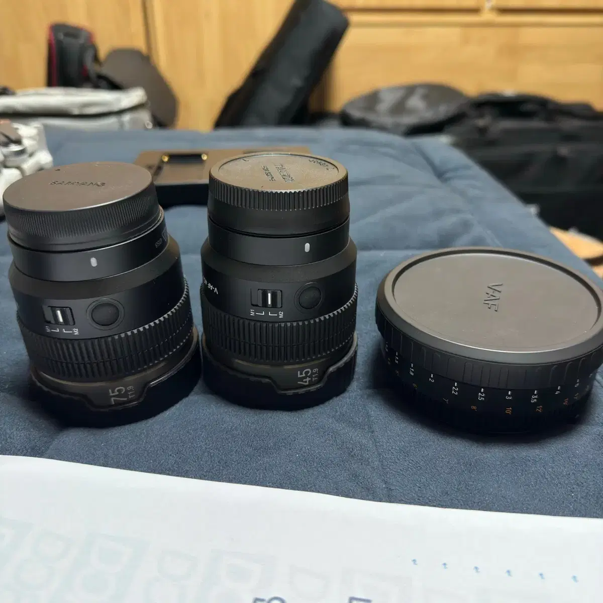 삼양 V-AF 45, 75mm, 홀리랜드 lark m2 combo